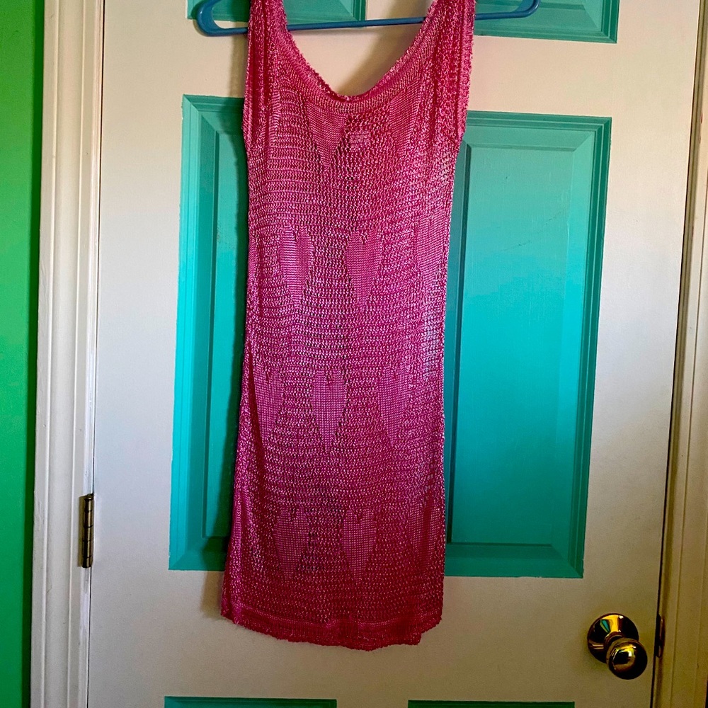 Pink see through shirt